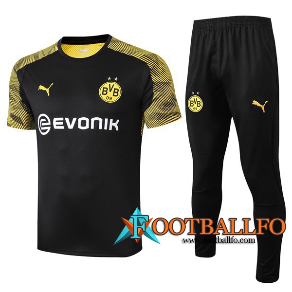Camiseta Entrenamiento Dortmund BVB + Pantalones Negro 19/20
