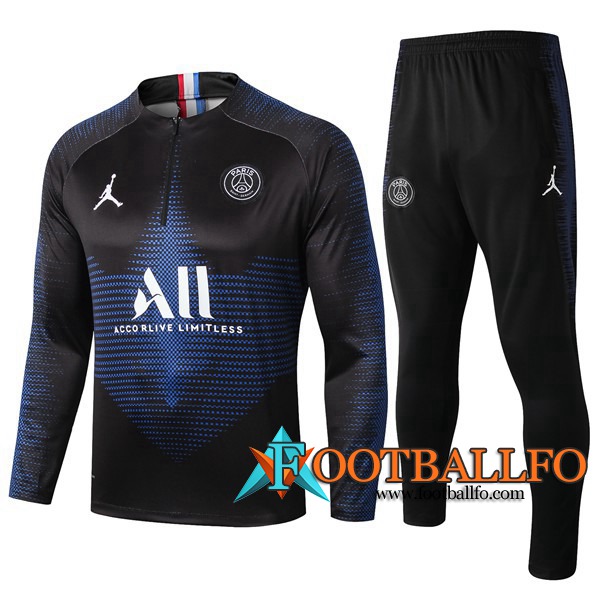 Chandal Futbol + Pantalones Paris PSG Jordan ALL Azul Real 2019/2020