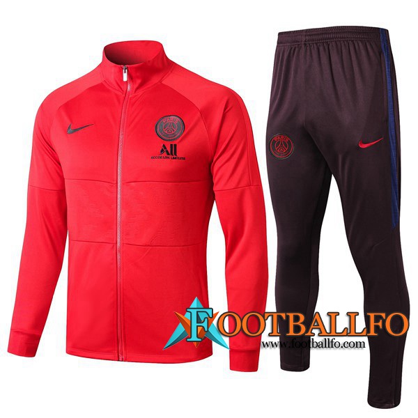 Chandal Futbol - Chaqueta + Pantalones Paris PSG NIKE ALL Roja 2019/2020