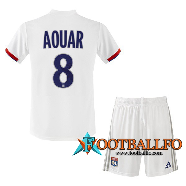 Camisetas Futbol Lyon OL (AOUAR 8) Ninos Primera 2019/2020