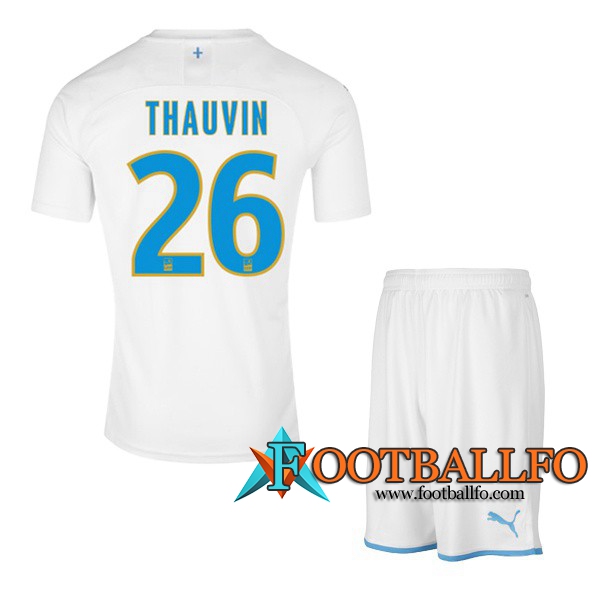 Camisetas Futbol Marsella OM (THAUVIN 26) Ninos Primera 2019/2020