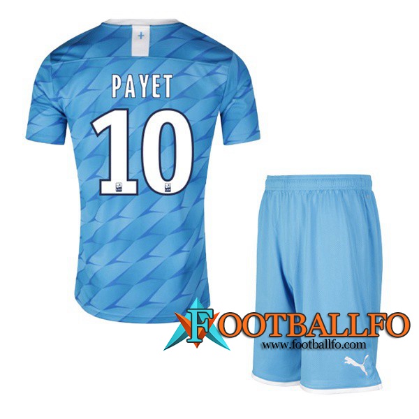 Camisetas Futbol Marsella OM (PAYET 10) Ninos Segunda 2019/2020