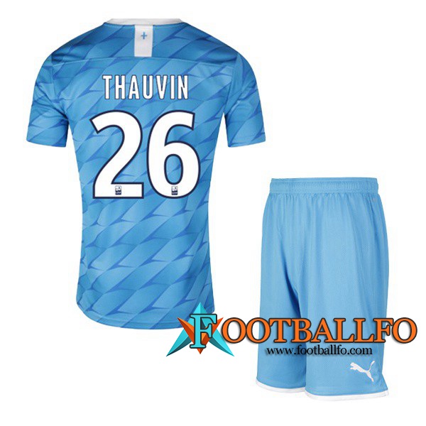 Camisetas Futbol Marsella OM (THAUVIN 26) Ninos Segunda 2019/2020