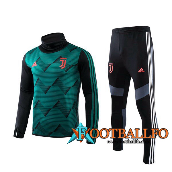Chandal Futbol + Pantalones Juventus Verde Cuello Alto 2019/2020