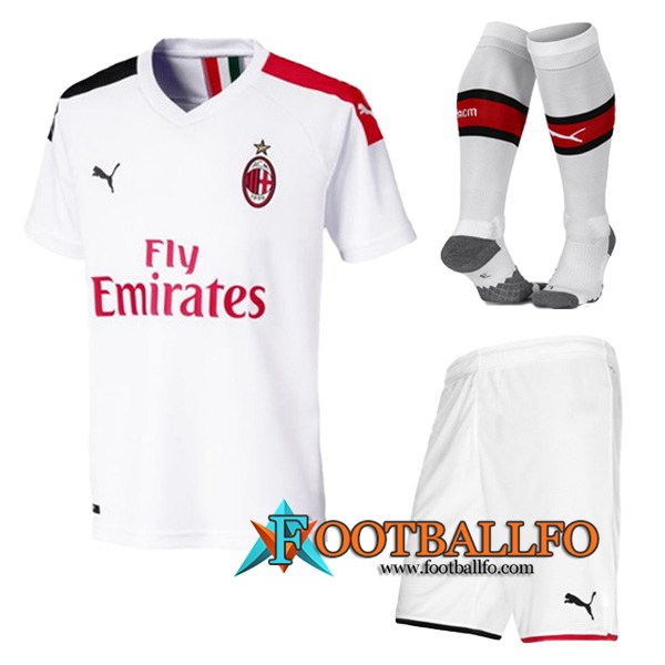 Traje Camisetas Futbol Milan AC Segunda + Calcetines 2019/2020