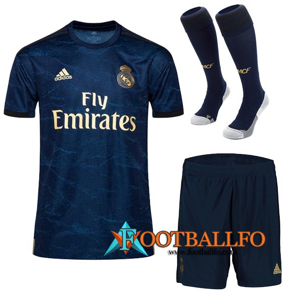 Traje Camisetas Futbol Real Madrid Segunda + Calcetines 2019/2020