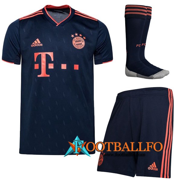 Traje Camisetas Futbol Bayern Munich Tercera + Calcetines 2019/2020