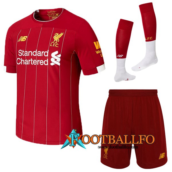 Traje Camisetas Futbol FC Liverpool Primera + Calcetines 2019/2020