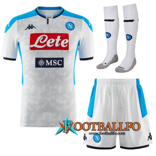 Traje Camisetas Futbol SSC Napoli Tercera + Calcetines 2019/2020