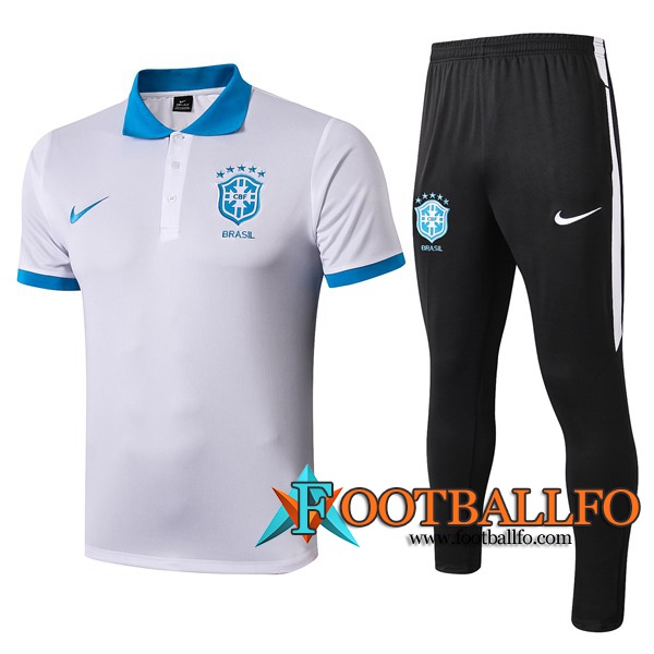 Polo Futbol Brasil + Pantalones Blanco 2019/2020