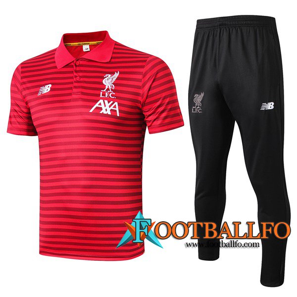 Polo Futbol FC Liverpool + Pantalones Roja Stripe 2019/2020
