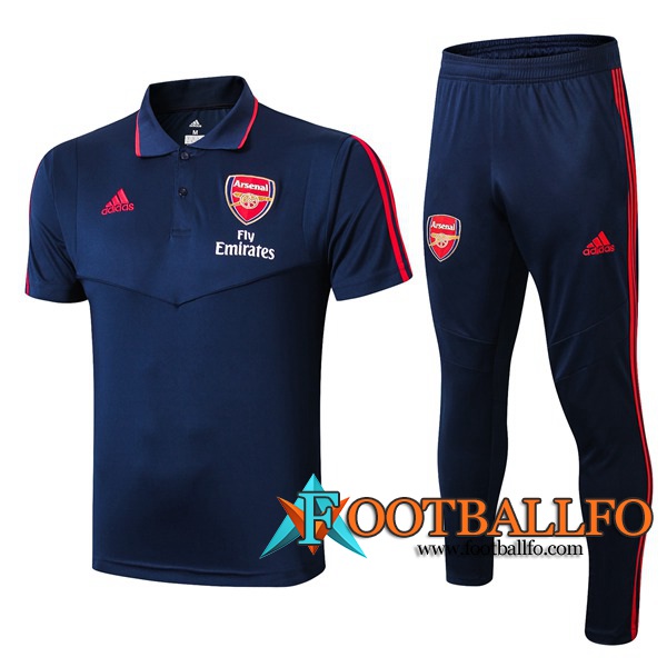 Polo Futbol Arsenal + Pantalones Azul Oscuro 2019/2020