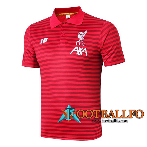 Polo Futbol FC Liverpool Roja Stripe 2019/2020