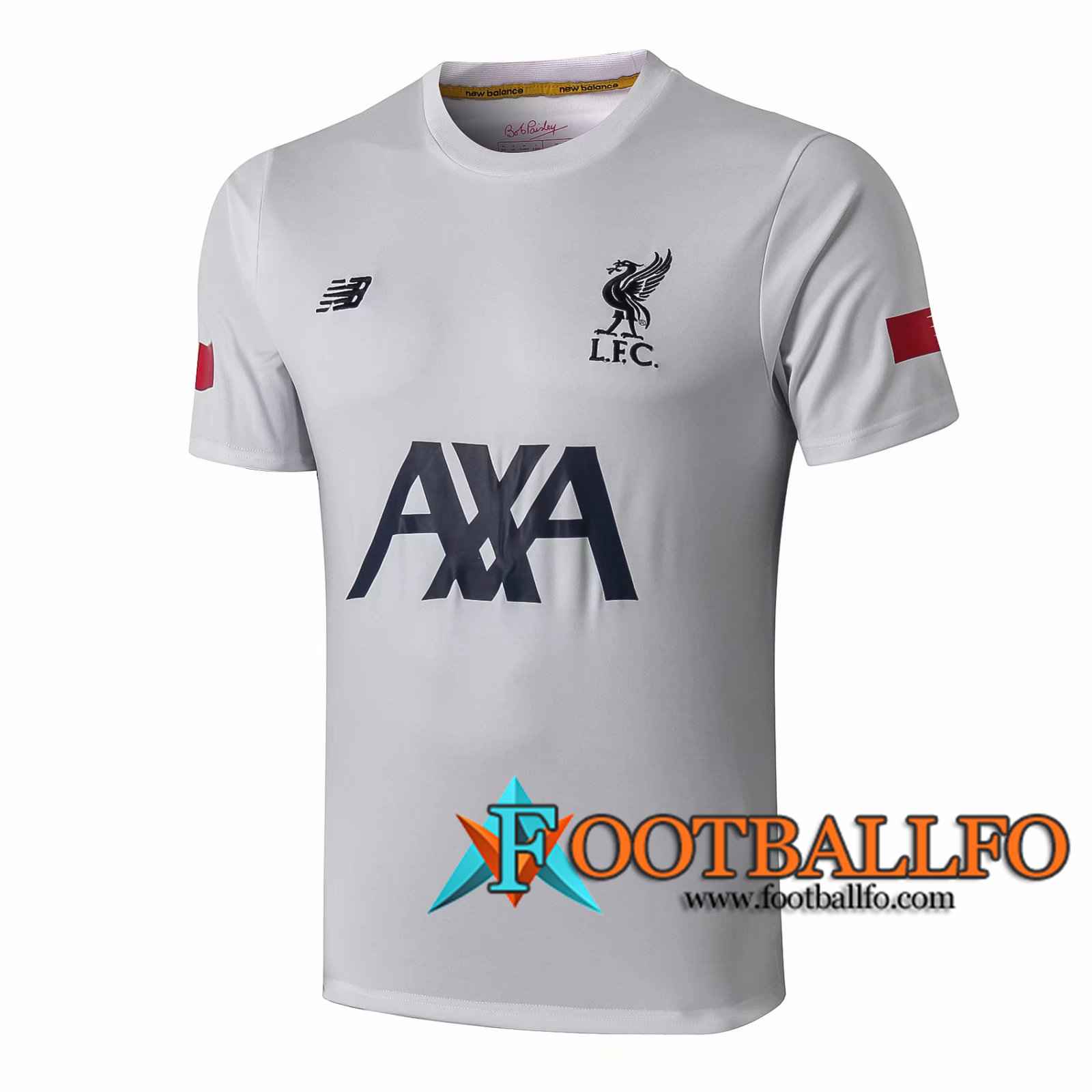 Camiseta Entrenamiento FC Liverpool AXA Blanco 2019/2020