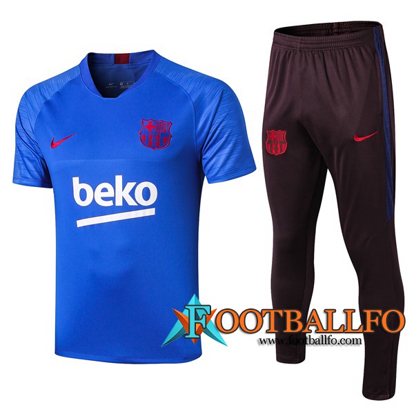 Camiseta Entrenamiento FC Barcelona + Pantalones Blue 2019/2020