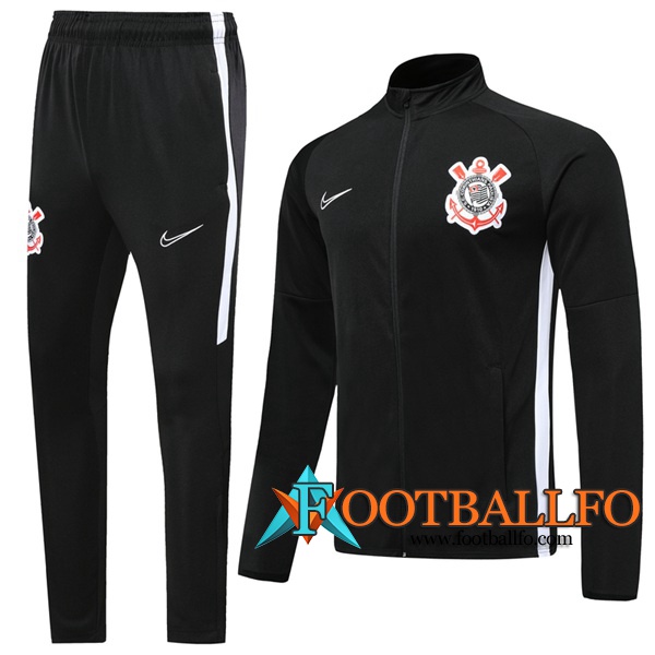 Chandal Futbol - Chaqueta + Pantalones Corinthians Negro 2019/2020