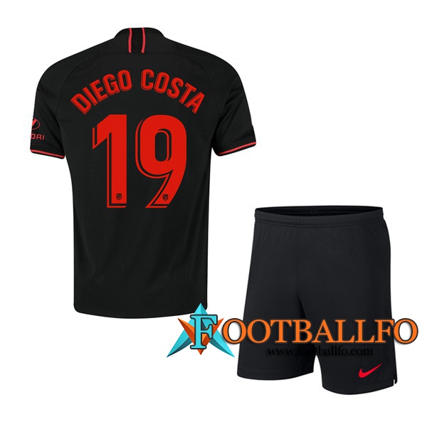 Camisetas Futbol Atletico Madrid (DIEGO COSTA 19) Ninos Segunda 2019/2020