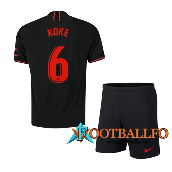 Camisetas Futbol Atletico Madrid (KOKE 6) Ninos Segunda 2019/2020