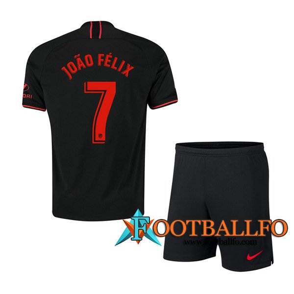 Camisetas Futbol Atletico Madrid (JOAO FELIX 7) Ninos Segunda 2019/2020