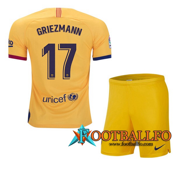 Camisetas Futbol FC Barcelona (GRIEZMANN 17) Ninos Segunda 2019/2020