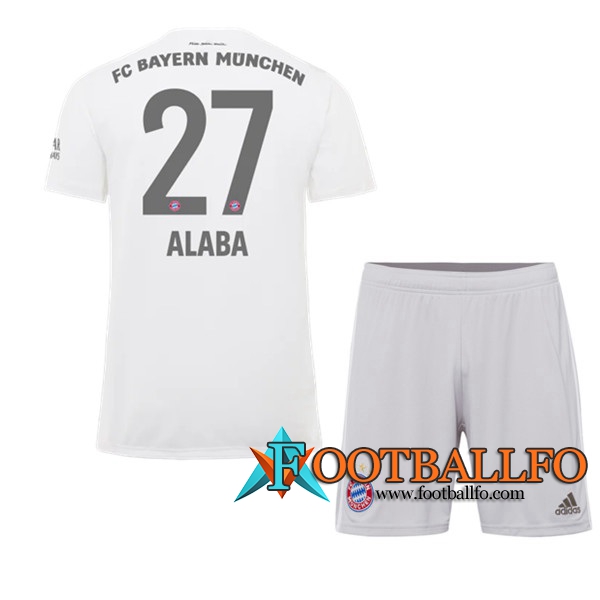 Camisetas Futbol Bayern Munich (ALABA 27) Ninos Segunda 2019/2020
