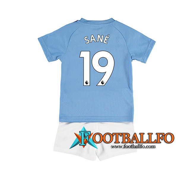 Camisetas Futbol Manchester City (SANE 19) Ninos Primera 2019/2020