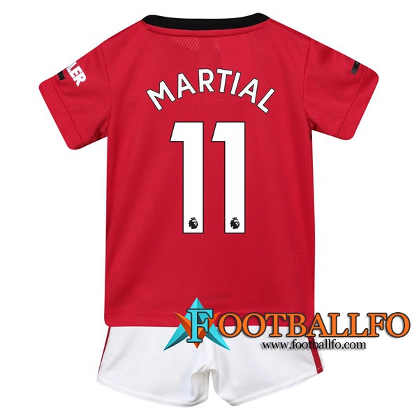 Camisetas Futbol Manchester United (MARTIAL 11) Ninos Primera 2019/2020