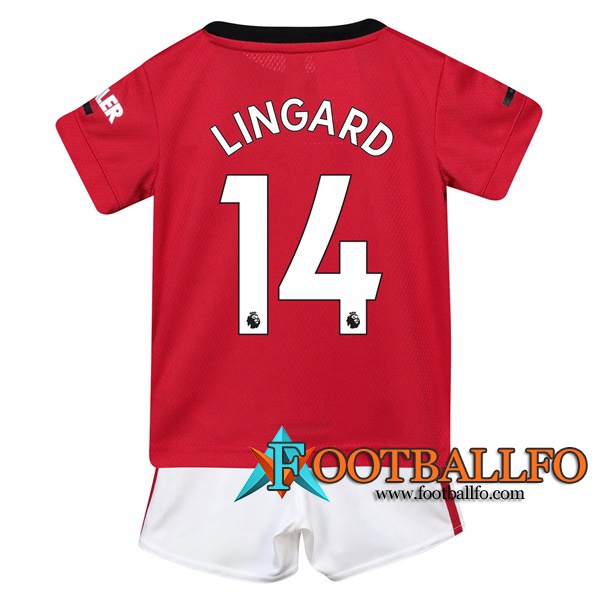 Camisetas Futbol Manchester United (Lingard 14) Ninos Primera 2019/2020