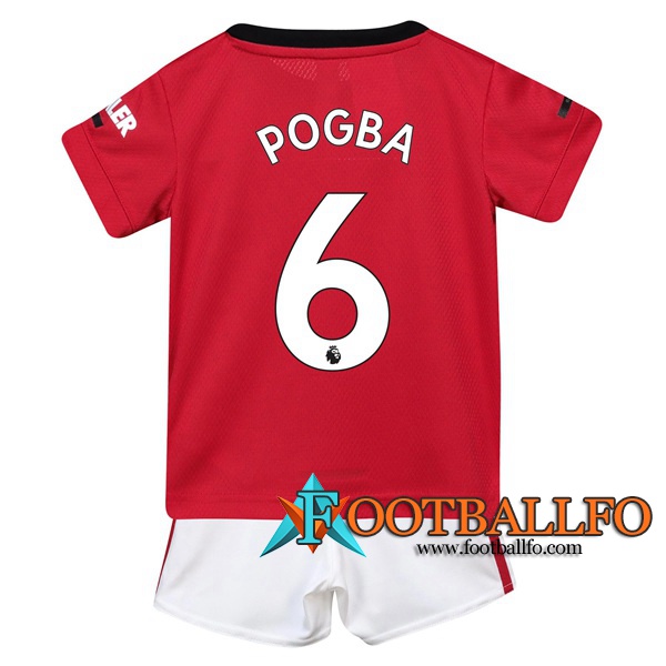 Camisetas Futbol Manchester United (POGBA 6) Ninos Primera 2019/2020