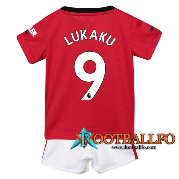 Camisetas Futbol Manchester United (Lukaku 9) Ninos Primera 2019/2020