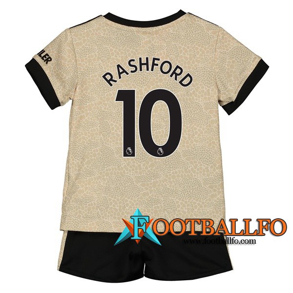 Camisetas Futbol Manchester United (Rashford 10) Ninos Segunda 2019/2020