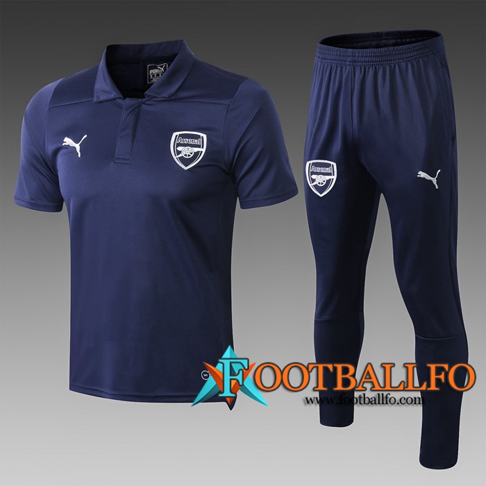 Polo Futbol Arsenal + Pantalones Azul Oscuro 2019/2020