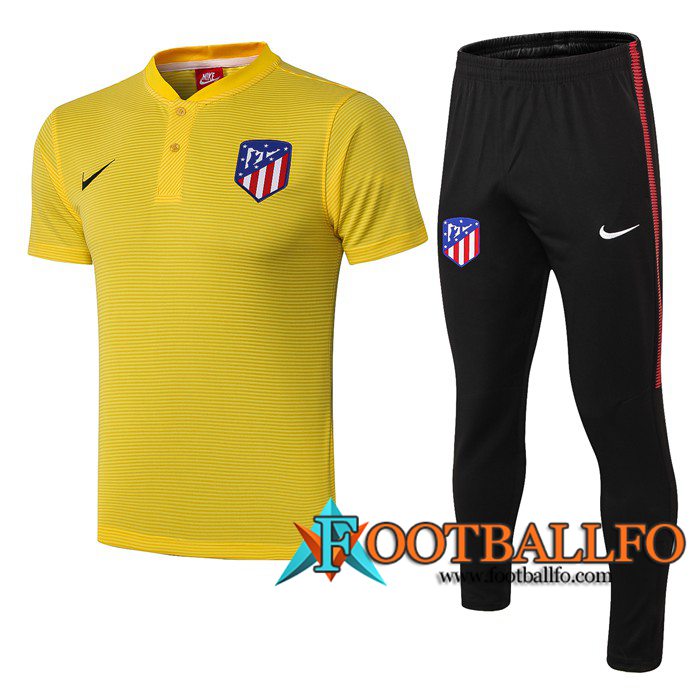 Polo Futbol Atletico Madrid + Pantalones Amarillo 2019/2020