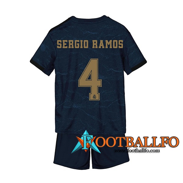 Camisetas Futbol Real Madrid (SERGIO RAMOS 4) Ninos Segunda 2019/2020