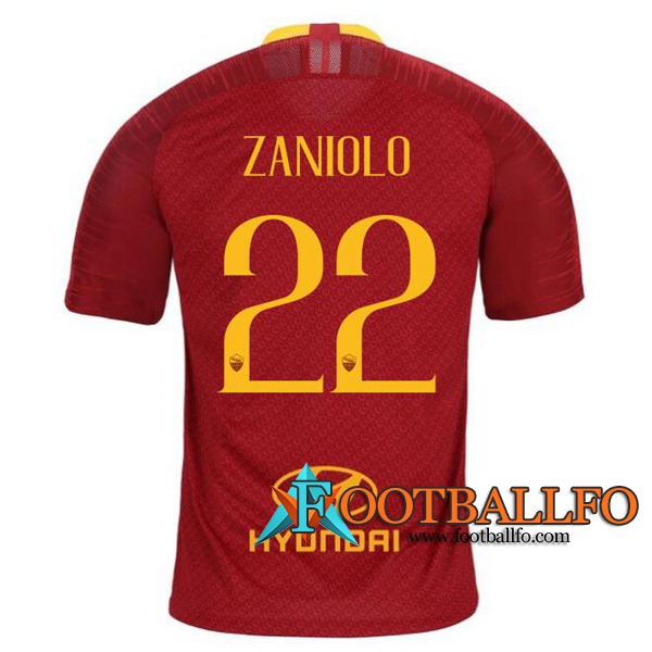 Camisetas Futbol AS Roma (ZANIOLO 22) Primera 2019/2020