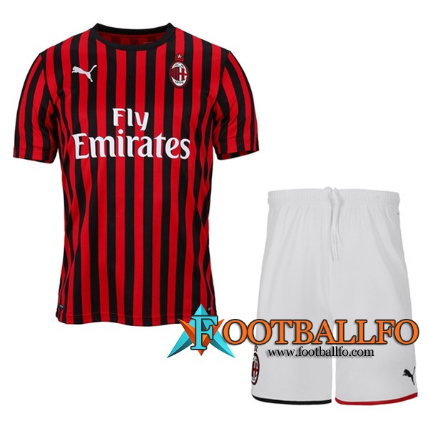 Camisetas Futbol Milan AC Ninos Primera 2019/2020