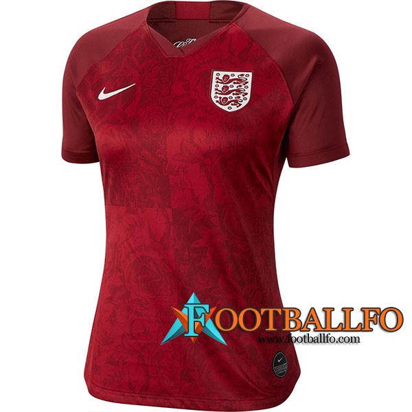 Camiseta de Inglaterra Mujer Segunda Copa Mundial 2019