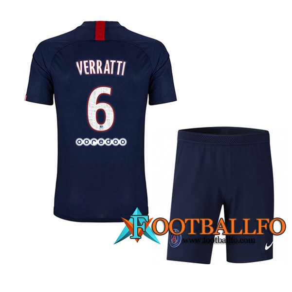 Camisetas Futbol PSG (VERRATTI 6) Ninos Primera 2019/2020