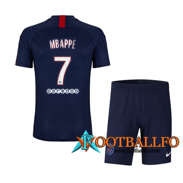 Camisetas Futbol PSG (MBAPPE 7) Ninos Primera 2019/2020
