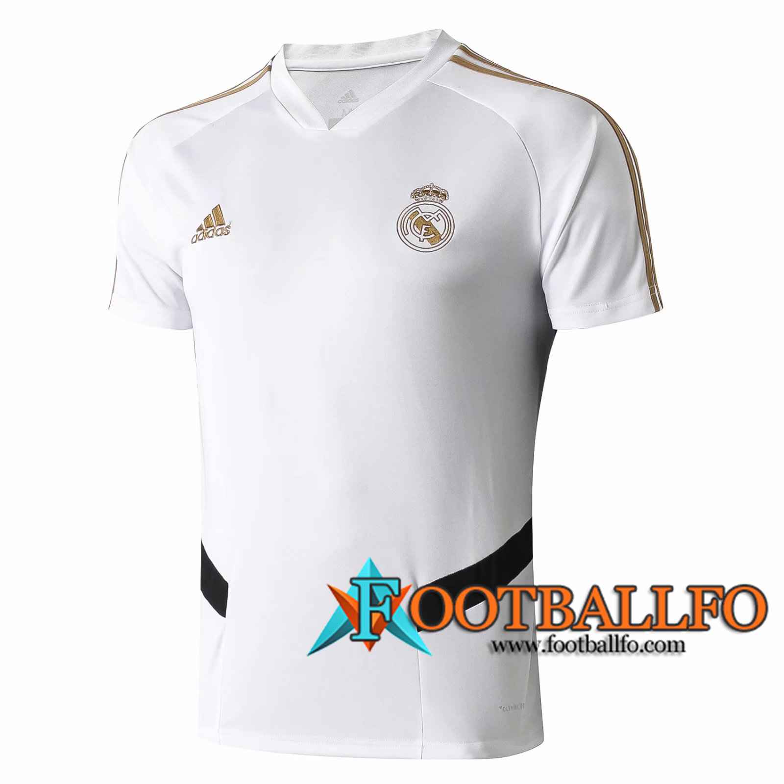Camiseta Entrenamiento Real Madrid Blanco Negro 2019/2020