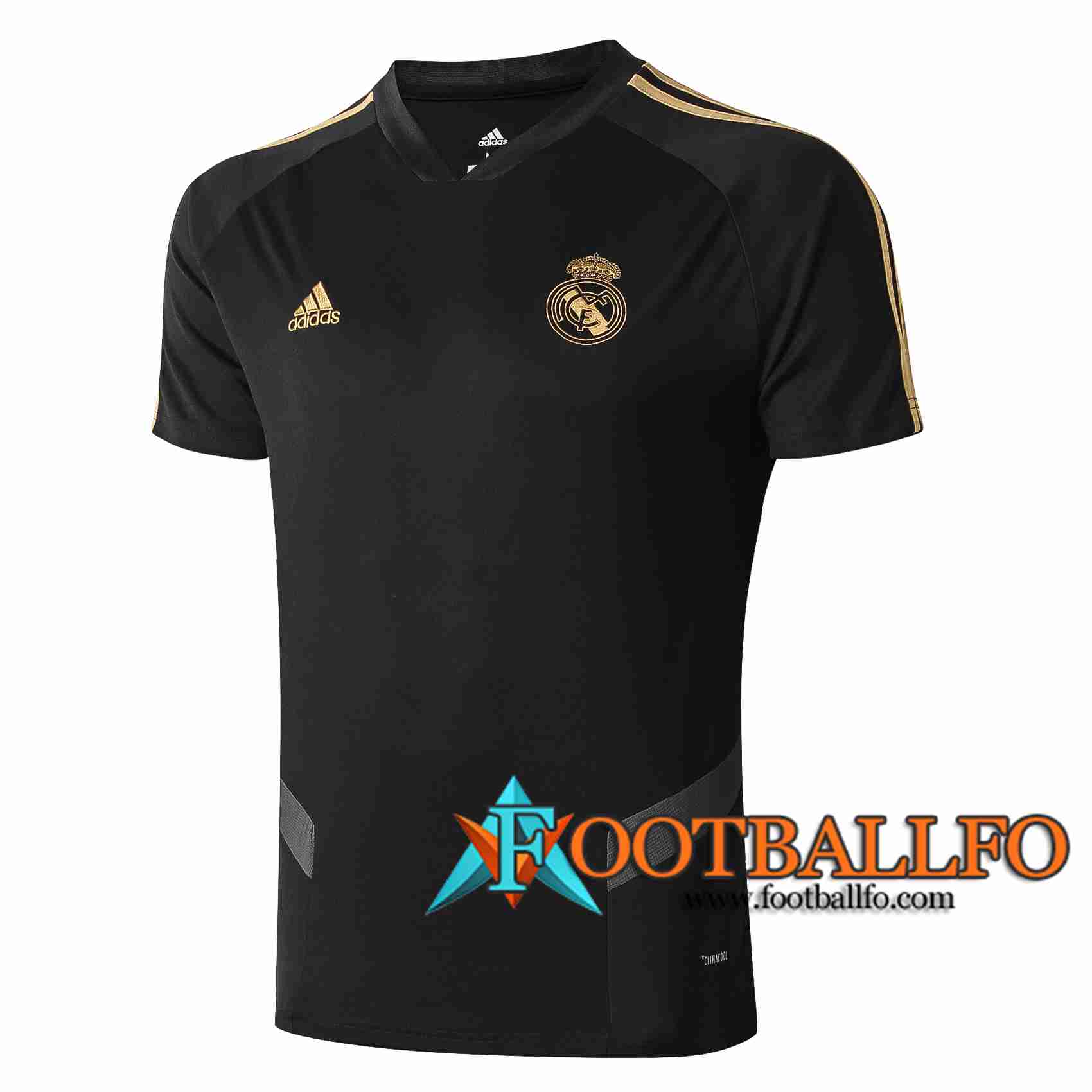 Camiseta Entrenamiento Real Madrid Negro Gris 2019/2020