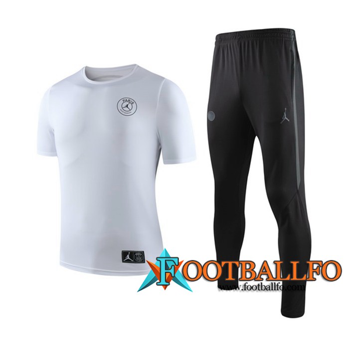 Camiseta Entrenamiento PSG + Pantalones Blanco 2019/2020