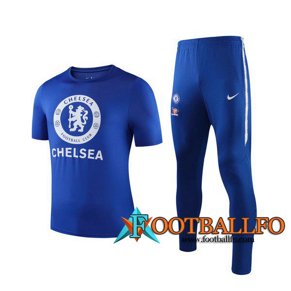 Camiseta Entrenamiento FC Chelsea + Pantalones Azul 2019/2020