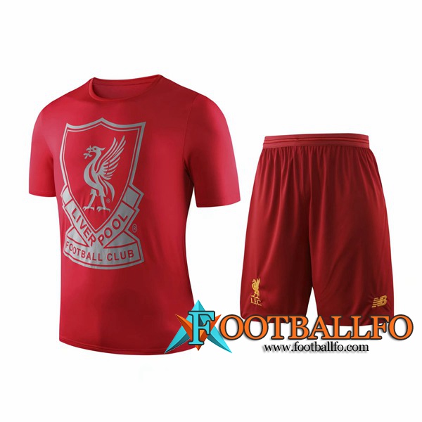 Camiseta Entrenamiento FC Liverpool + Pantalones cortos Roja 2019/2020