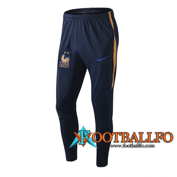 Pantalones Futbol Francia Negro Amarillo 2019/2020