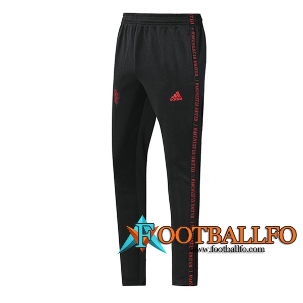 Pantalones Futbol Manchester United Negro Roja 2019/2020