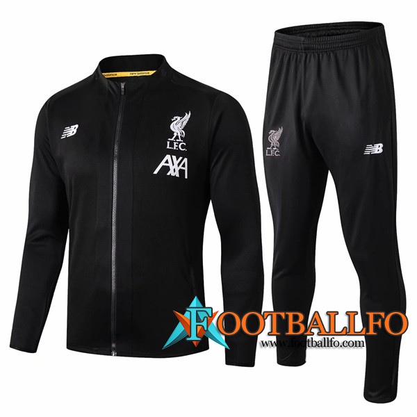 Chandal Futbol - Chaqueta + Pantalones FC Liverpool Negro 2019/2020