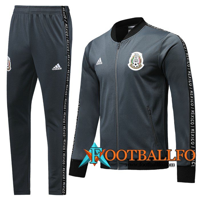 Chandal Futbol - Chaqueta + Pantalones Mexico Gris Oscuro 2019/2020