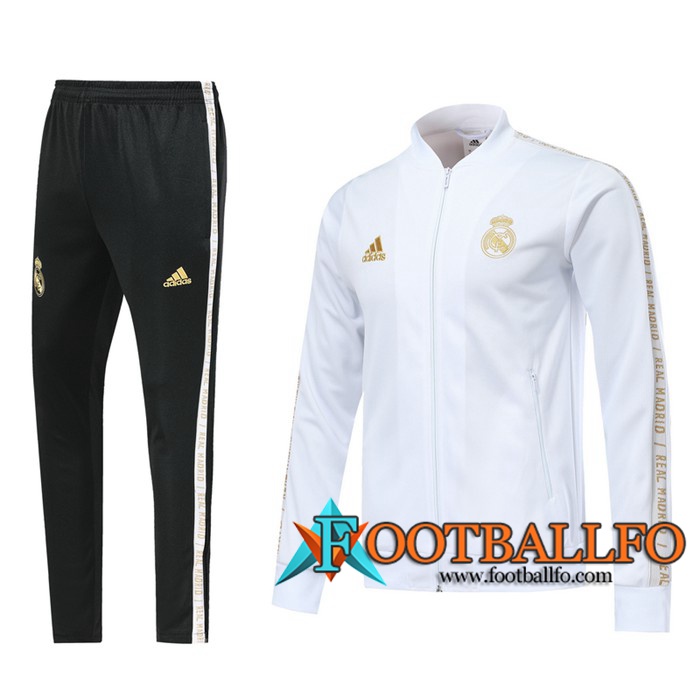 Chandal Futbol - Chaqueta + Pantalones Real Madrid Blanco 2019/2020