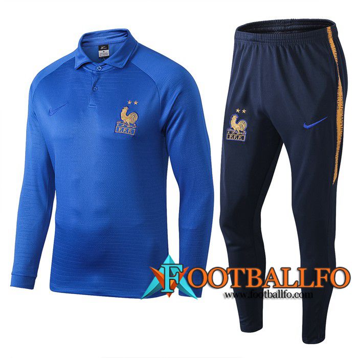 Chaqueta Futbol + Pantalones Francia 100 Aniversario Azul